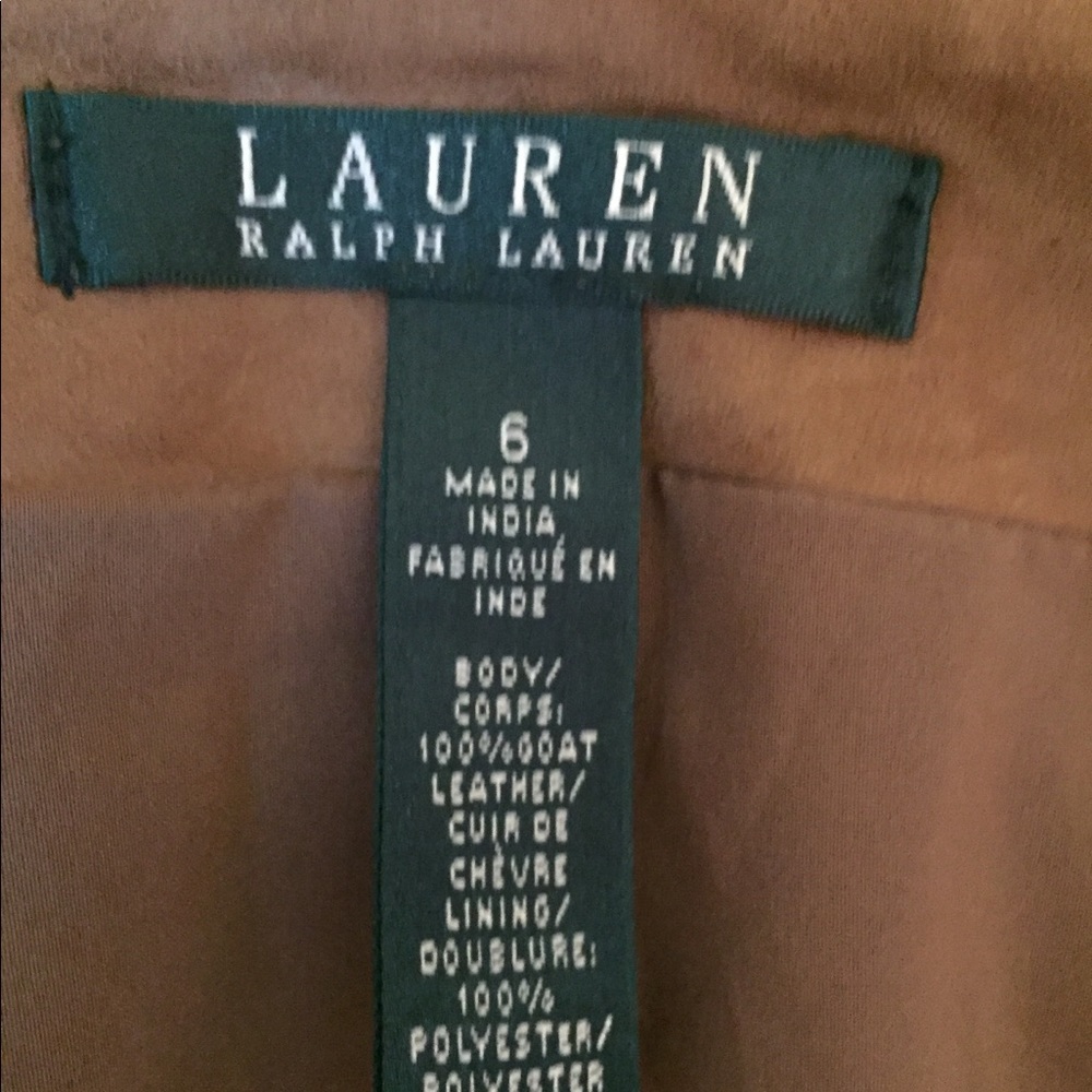 Leather Ralph Lauren skirt